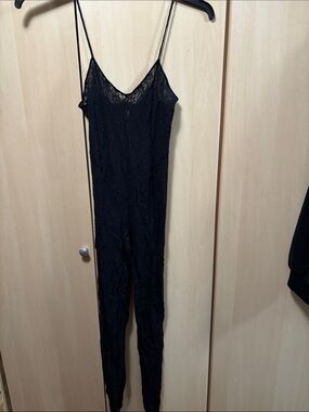 One piece black lace lingerie